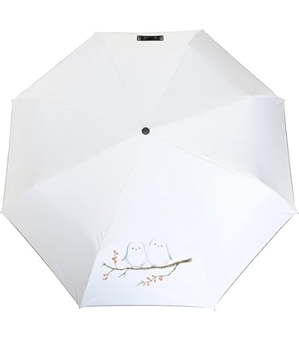 Amazon.co.jp: 折りたたみ傘 シマエナガ 鳥柄 日傘 折り畳み傘